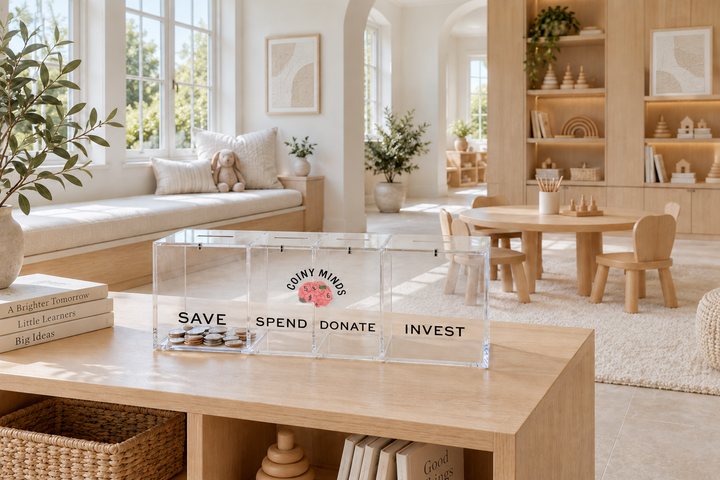 Banks The Pig in a styled home setting